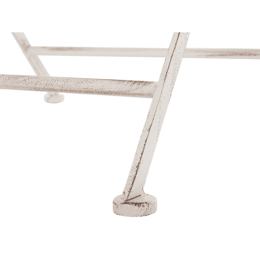 Mesa bistrô TRIESTE 70 cm 70 cm Metal Creme claro