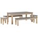 Beliani Conjunto de comedor OSTUNI Beliani Conjunto de comedor OSTUNI Gris