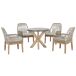 Beliani Conjunto de comedor OLBIA Beliani Conjunto de comedor OLBIA Gris
