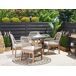 Beliani Conjunto de comedor OLBIA Beliani Conjunto de comedor OLBIA Gris