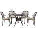 Beliani Conjunto de comedor ANCONA Beliani Conjunto de comedor ANCONA Marrón Medio