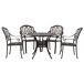 Beliani Conjunto de comedor ANCONA Beliani Conjunto de comedor ANCONA Marrón Medio