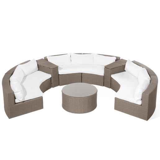Conjunto de jardim com mesa 9 lugares SEVERO Castanho Conjunto de jardim com mesa 9 lugares SEVERO Castanho