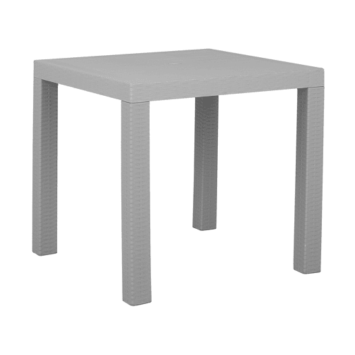 Mesa de refeição de jardim FOSSANO 80 cm 80 cm Cinzento claro