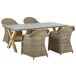 Beliani Conjunto de comedor SUSUA/OLBIA Beliani Conjunto de comedor SUSUA/OLBIA Natural