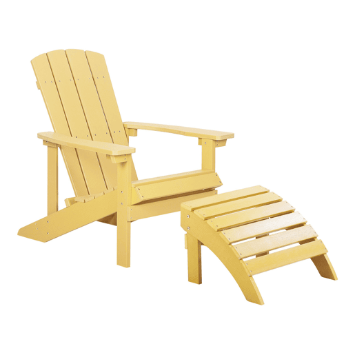 Cadeira de jardim ADIRONDACK Amarelo