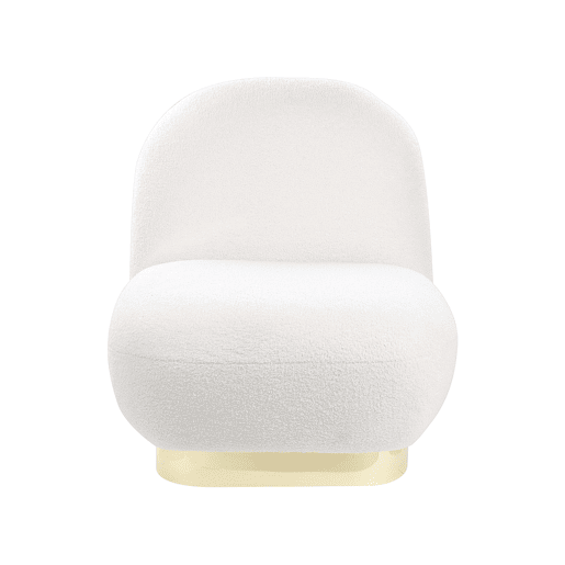 Poltrona LOVIISA Bouclé Branco