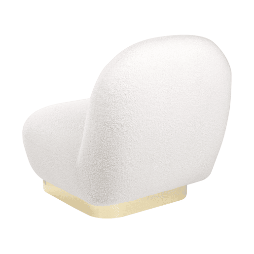 Poltrona LOVIISA Bouclé Branco