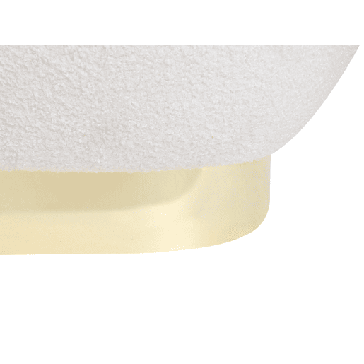 Poltrona LOVIISA Bouclé Branco