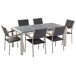 Beliani Conjunto de comedor GROSSETO Beliani Conjunto de comedor GROSSETO Grafito