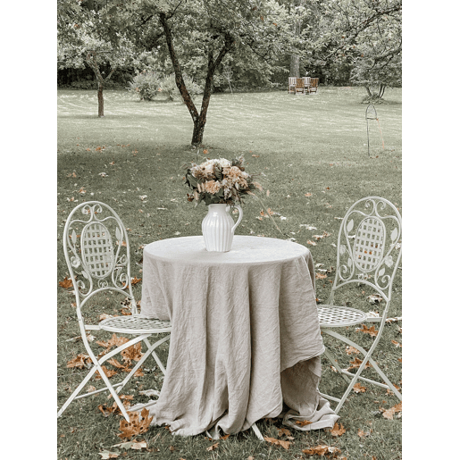 Conjunto de 2 cadeiras de jardim BIVIO Dobrável Metal Branco creme