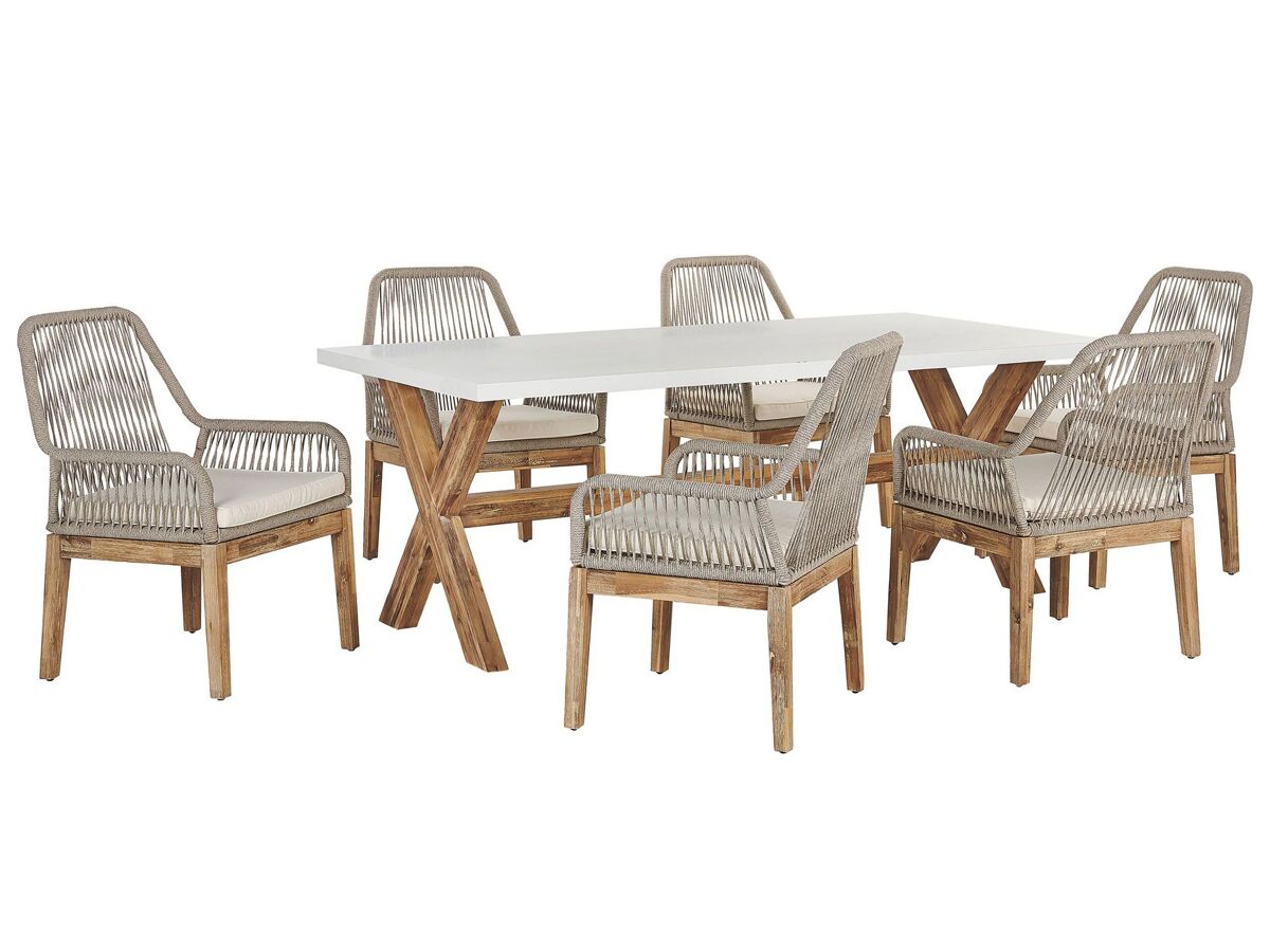 Beliani Conjunto de comedor OLBIA Blanco
