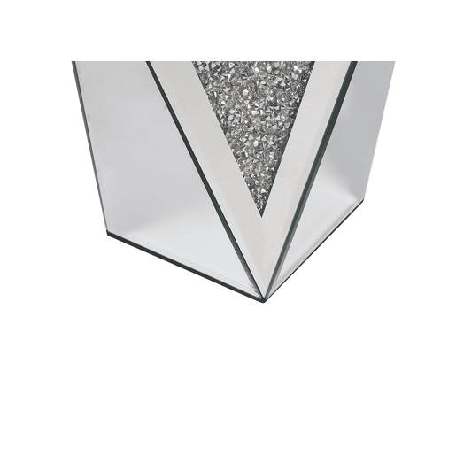 Mesa de apoio LUXEY Vidro Prateado espelhado