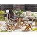Beliani Conjunto de comedor OLBIA Beliani Conjunto de comedor OLBIA Gris