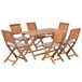 Beliani Conjunto de comedor CENTO Beliani Conjunto de comedor CENTO Marrón