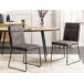 Beliani Silla de comedor NEVADA Beliani Silla de comedor NEVADA Gris Oscuro