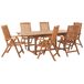 Beliani Conjunto de comedor JAVA Beliani Conjunto de comedor JAVA Marrón