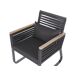 Beliani Silla de jardín CANETTO Beliani Silla de jardín CANETTO Negro