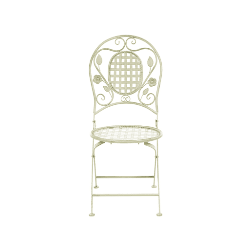 Conjunto de 2 cadeiras de jardim BIVIO Dobrável Metal Verde claro