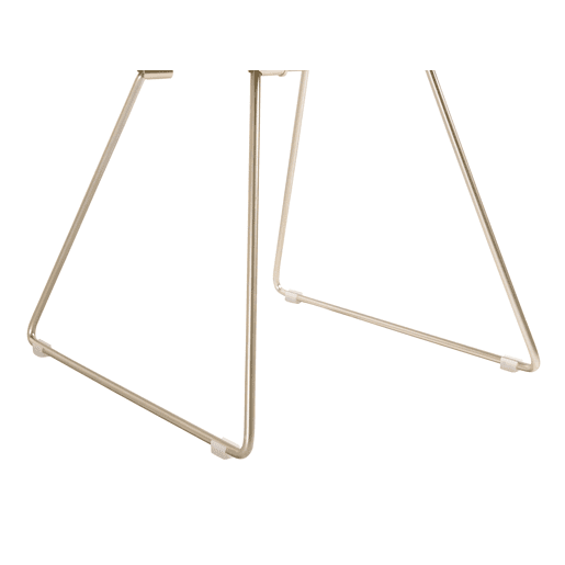 Conjunto de 2 cadeiras de jantar AURORA Metal Dourado
