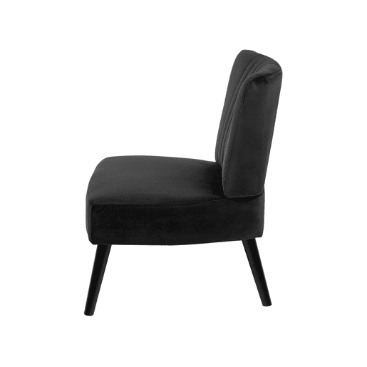 Poltrona VAASA Veludo Preto Poltrona VAASA Veludo Preto