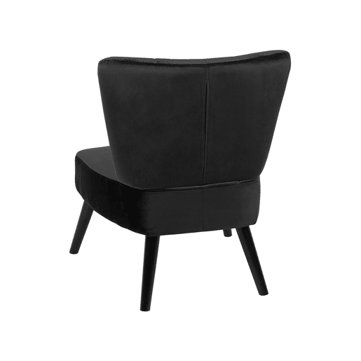 Poltrona VAASA Veludo Preto Poltrona VAASA Veludo Preto