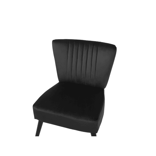 Poltrona VAASA Veludo Preto Poltrona VAASA Veludo Preto