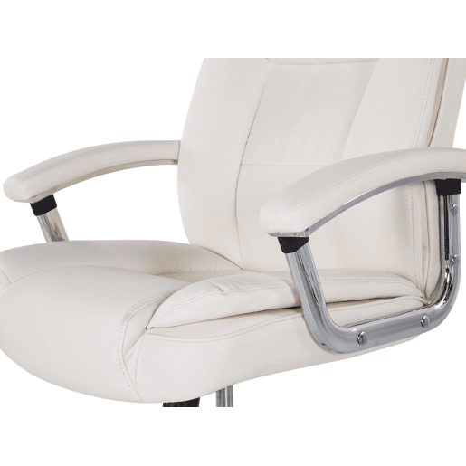 Cadeira executiva ADVANCE Pele sintética Creme claro