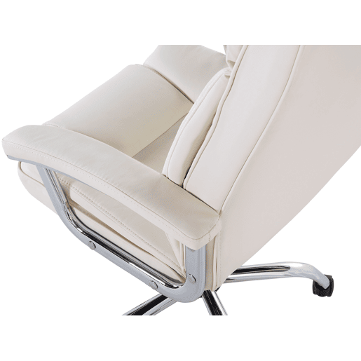 Cadeira executiva ADVANCE Pele sintética Creme claro