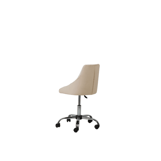 Cadeira de escritório PARRISH Veludo Creme
