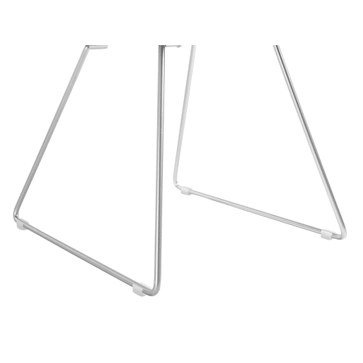Conjunto de 2 cadeiras de jantar AURORA Metal Prateado