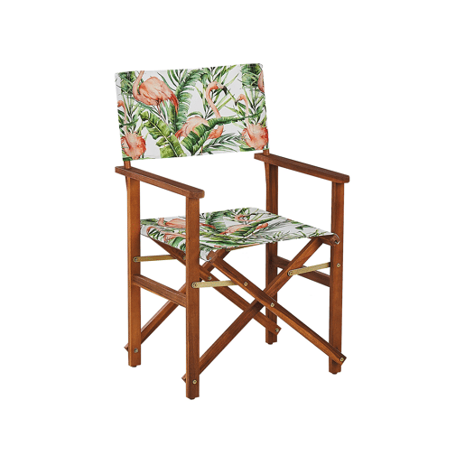 Conjunto de 2 cadeiras de jardim CINE Madeira de acácia Castanho escuro