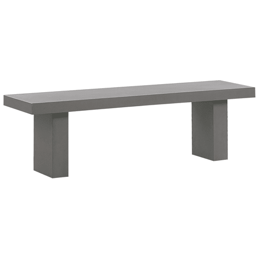 Conjunto de refeições de de jardim com bancos 4 lugares TARANTO Betão Cinzento