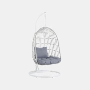 Cadeira Suspensa com Suporte ALLERA Metal Branco