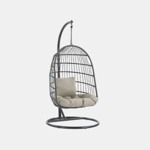 Cadeira Suspensa com Suporte ALLERA Metal Preto