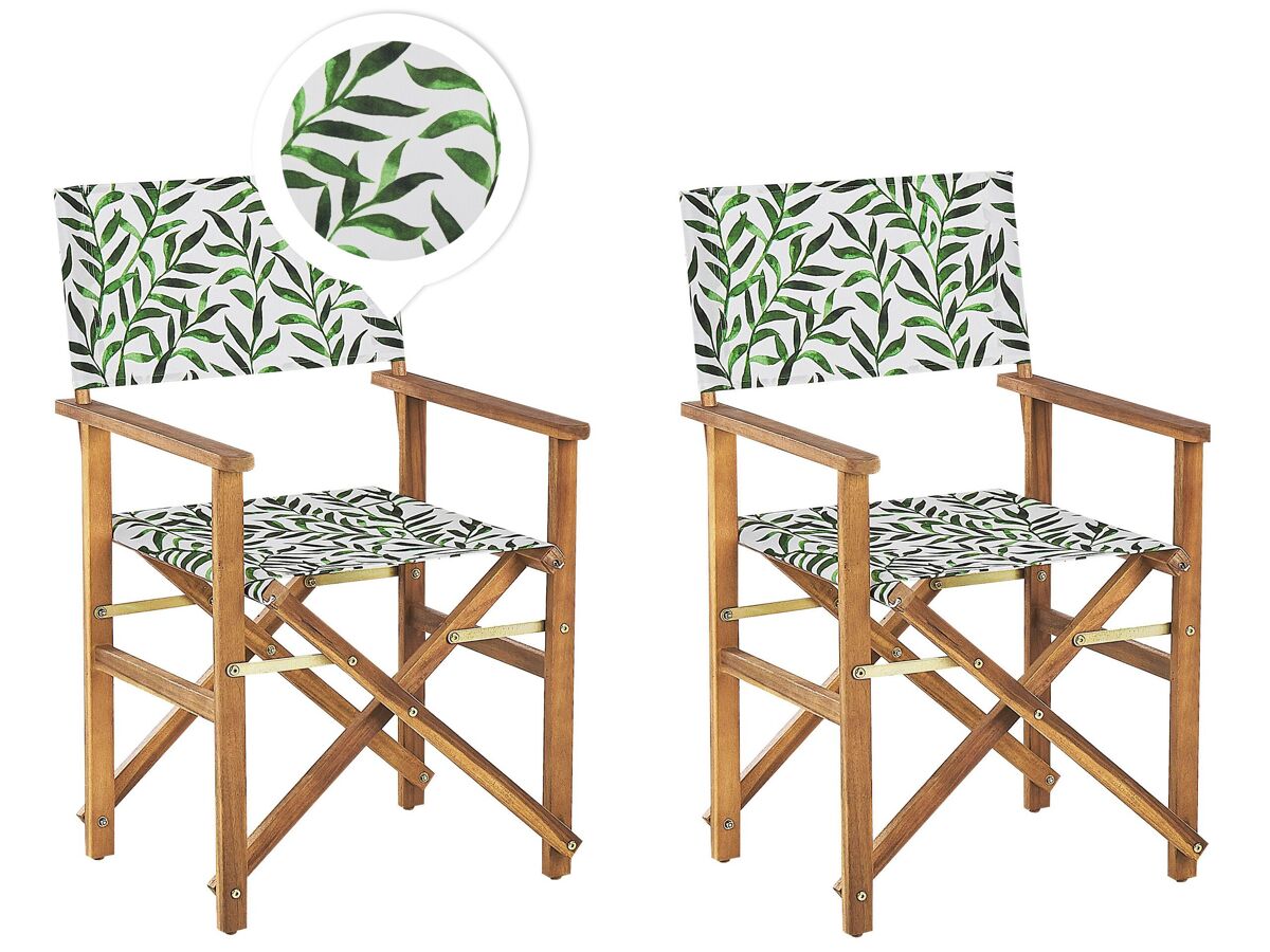 Beliani Silla de jardín CINE Verde