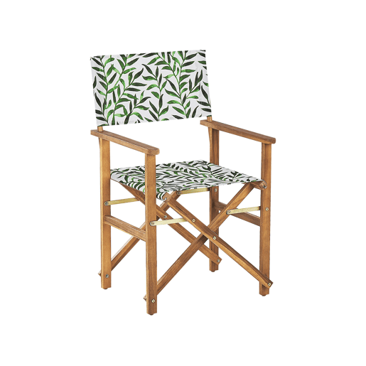 Conjunto de 2 cadeiras de jardim CINE Madeira de acácia Branco