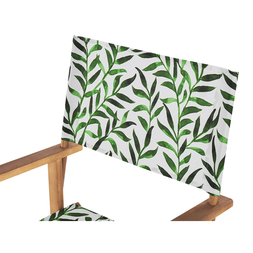 Conjunto de 2 cadeiras de jardim CINE Madeira de acácia Branco