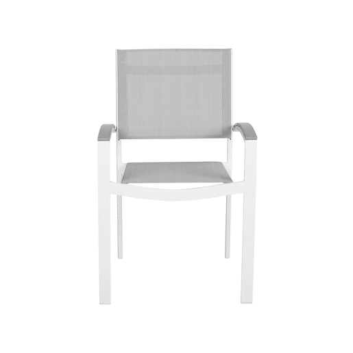 Conjunto de 4 cadeiras de jardim PERETA Metal Cinzento