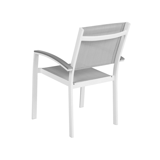 Conjunto de 4 cadeiras de jardim PERETA Metal Cinzento