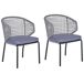 Beliani Silla de jardín PALMI Beliani Silla de jardín PALMI Gris