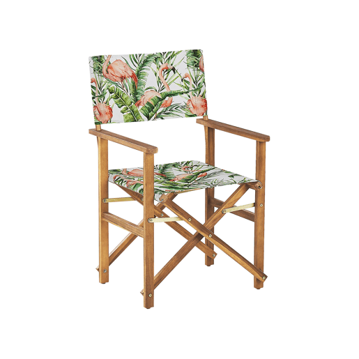 Conjunto de 2 cadeiras de jardim CINE Madeira de acácia Rosa