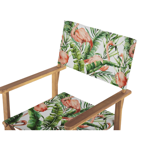 Conjunto de 2 cadeiras de jardim CINE Madeira de acácia Rosa