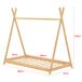 Cama infantil Vimpeli Tipi indio bambú 208x97 Cama infantil Vimpeli Tipi indio bambú 208x97 Natural