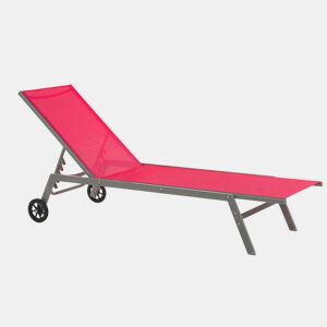 Espreguiçadeira LEVANZO Metal Vermelho