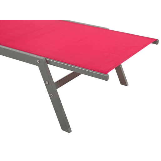 Espreguiçadeira LEVANZO Metal Vermelho