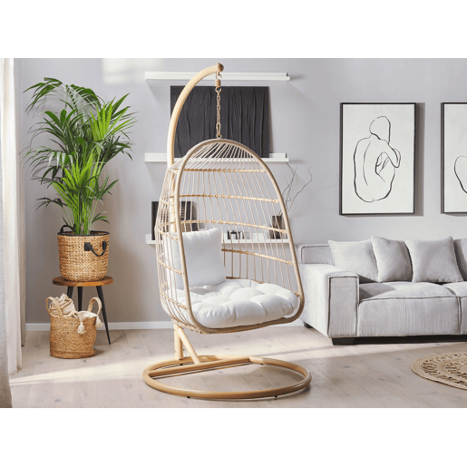 Cadeira Suspensa com Suporte ALLERA Creme