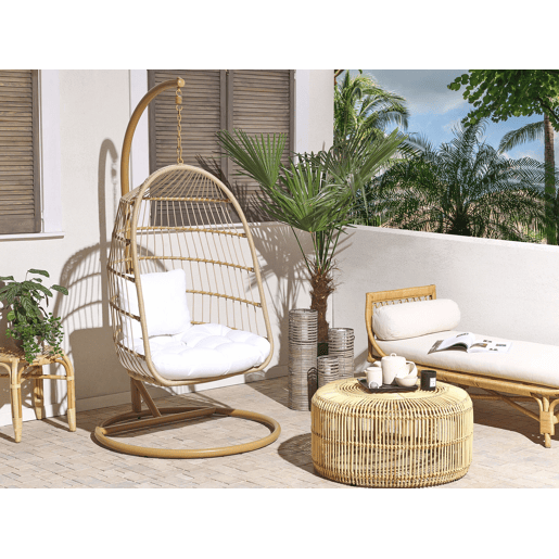 Cadeira Suspensa com Suporte ALLERA Creme