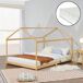 Cama infantil Vindafjord en forma de casa con colchón bambú 205x146 Cama infantil Vindafjord en forma de casa con colchón bambú 205x146 Natural