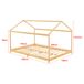 Cama infantil Vindafjord en forma de casa con colchón bambú 205x146 Cama infantil Vindafjord en forma de casa con colchón bambú 205x146 Natural